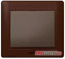 Рамка Galea Life 3 поста,вертикальная,Leather Club/Темно-корич.кожа | арт 771999