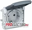 Розетка 2К+З Plexo IP55 16А немецкий стандарт, винт.зажимы, белый | арт. 69639