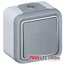 Механизм промежуточного переключателя Plexo IP55, серый | арт. 69521 | Legrand