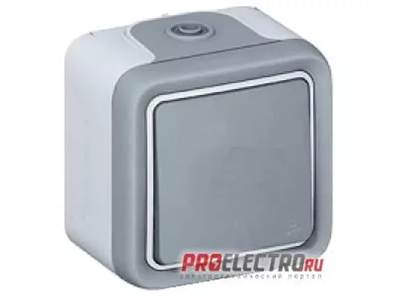 Механизм кнопочного выключателя Plexo IP55 10A Н.О. контакт, белый | арт. 69630