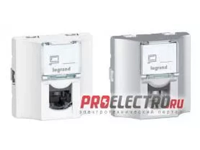 Розетка Mosaic RJ 45 медная проходная кат. 5e FTP 9 контакт,2 модуля | арт 78621