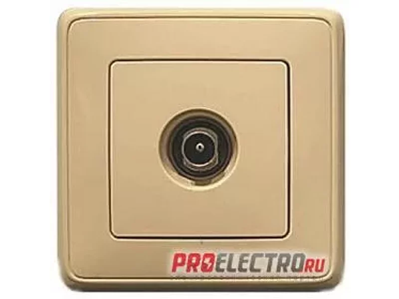 Розетка телевизионная оконечная, 4-2150МГц, 10дБ,слон.кость Cariva | арт. 773779