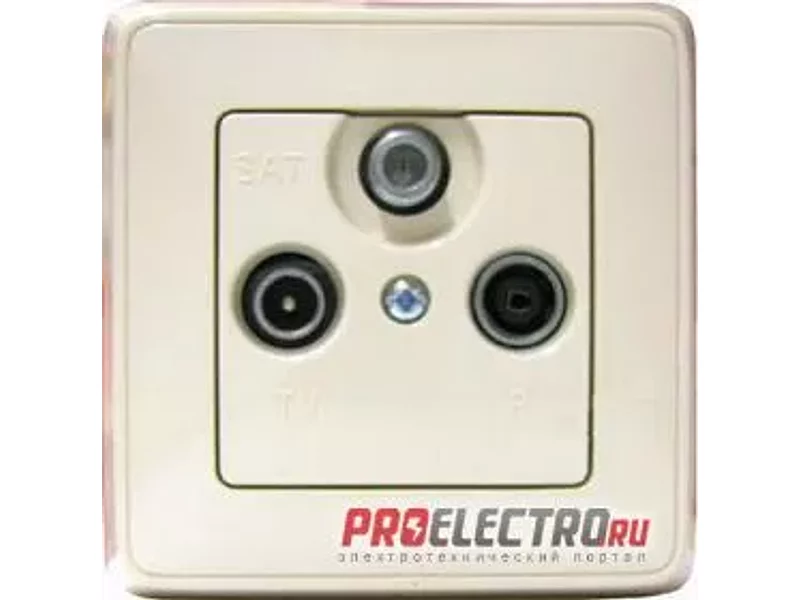 Розетка TV-FM-SAT оконечная, 4-2150МГц,слон.кость Cariva | арт. 773737 | Legrand