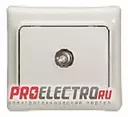 Розетка ТВ Kaptika простая, 2дБ, звезда, Белый | арт. 782115 | Legrand