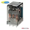 551380600000 Миниатюрные реле общего назначения, Контакты AgNi, 3CO 10A Finder