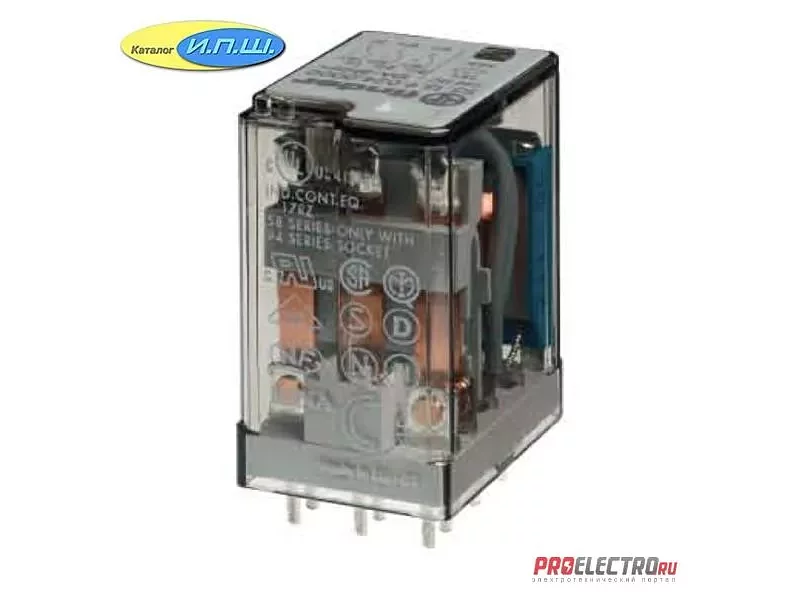 551380120000 Миниатюрные реле общего назначения, Контакты AgNi, 3CO 10A Finder