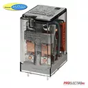 551281150000 Миниатюрные реле общего назначения, Контакты AgNi, 2CO 10A Finder