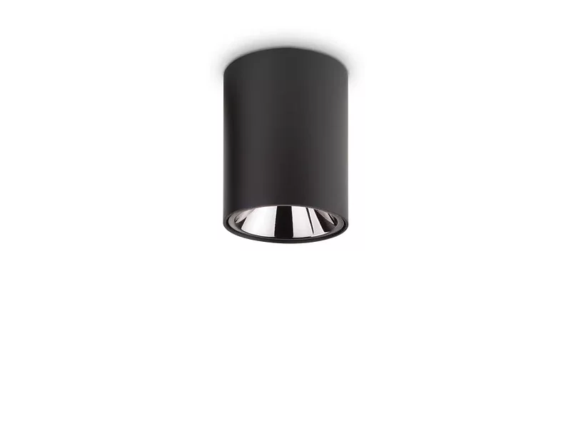 Ideal Lux NITRO 10W ROUND NERO потолочный светильник черный 206004