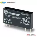 348170249024 Ультратонкие Твердотельные реле, 2A-24VDC,24VDC Finder