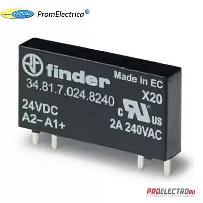 348170058240 Ультратонкие Твердотельные реле, 2A-240VAC,5VDC Finder