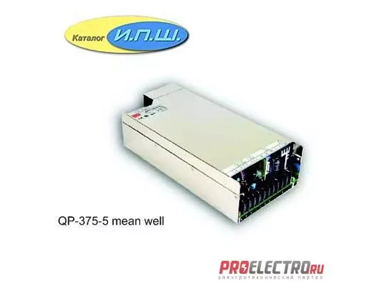 Импульсный блок питания 375W, 5V, 0.0-16A - QP-375-24B-5 Mean Well