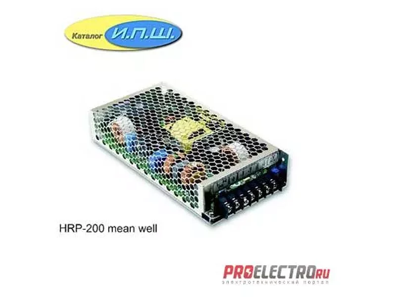 Импульсный блок питания 200W, 36V, 0-5.7A - HRP-200-36 Mean Well