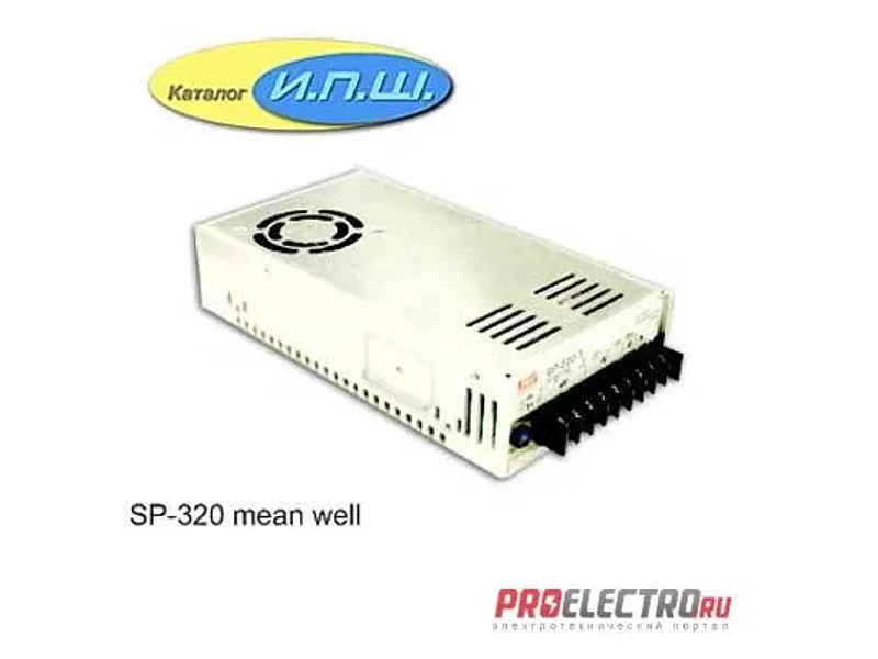 Импульсный блок питания 320W, 5V, 0-55.0A - SP-320-5PNC Mean Well