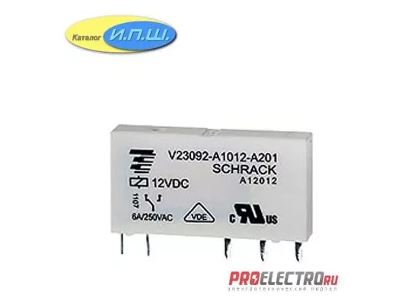 Реле электромеханическое, 24В, 6А, 1NO - V23092-A1024-A302, Tyco Electronics