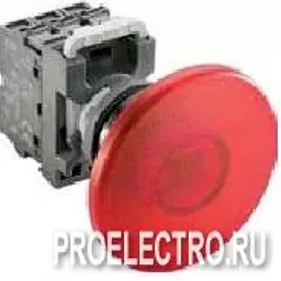 Кнопка MPM2-21R ГРИБОК красная без фиксации с подсветкой 60мм COS1SFA611125R2101