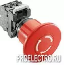 Кнопка MPMP3-10R ГРИБОК крас 40мм усил.фикс отпуск вытяг | COS1SFA611511R1001