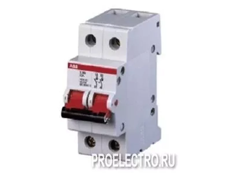 Рубильник 2 полюсный E202g 25A рычаг серый | STO2CDE282001R1025 | ABB