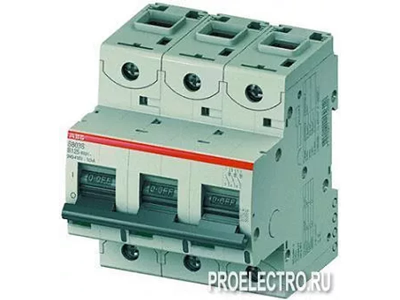 Автоматический выключатель 3-полюсный S803S C100 | CMC2CCS863001R0824 | ABB