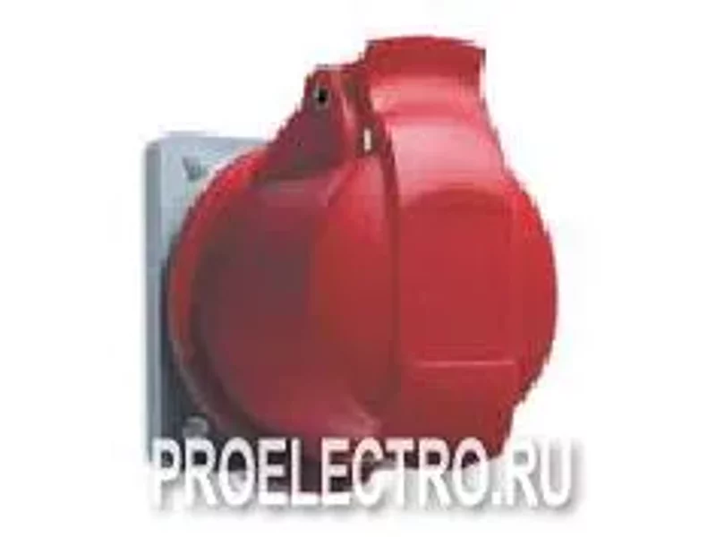 Розетка панельная прямая минимальный фланец 16A 2P+E IP44 | CEW216R4 | ABB