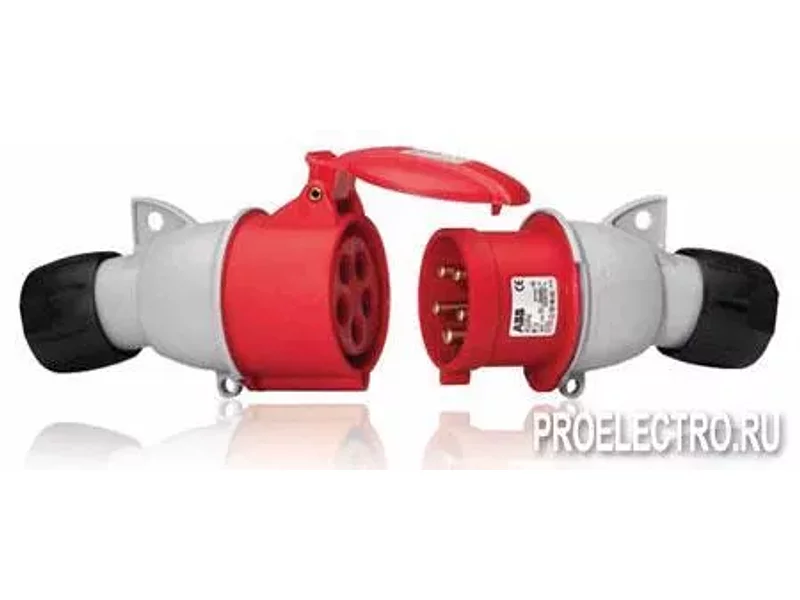 Вилка кабельная ICAT брызгозащищенная 32A 3P+E IP44 | 2CMA193517R1000 | ABB