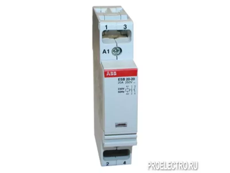 Модульный контактор ESB-20-20 (20А AC1) 220В АС | SSTGHE3211102R0006 | ABB