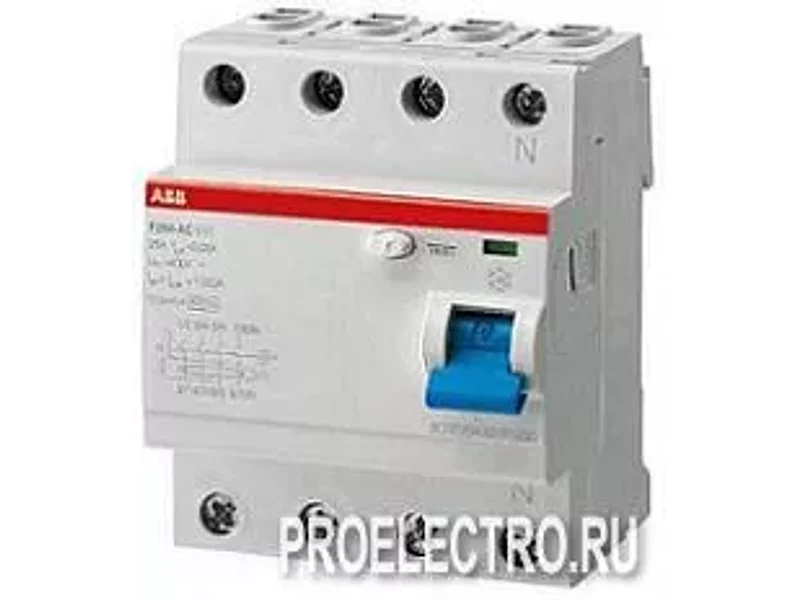 Выключатель дифф.тока УЗО 4-полюсный F204 A-40/0,03 | ELC2CSF204101R1400 | ABB