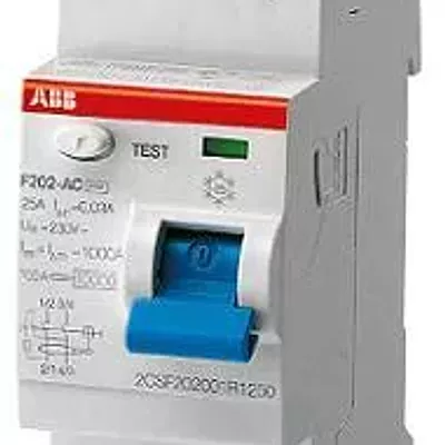 Выключатель дифф.тока УЗО 2-полюсный F202 A-25/0,3 | ELC2CSF202101R3250 | ABB