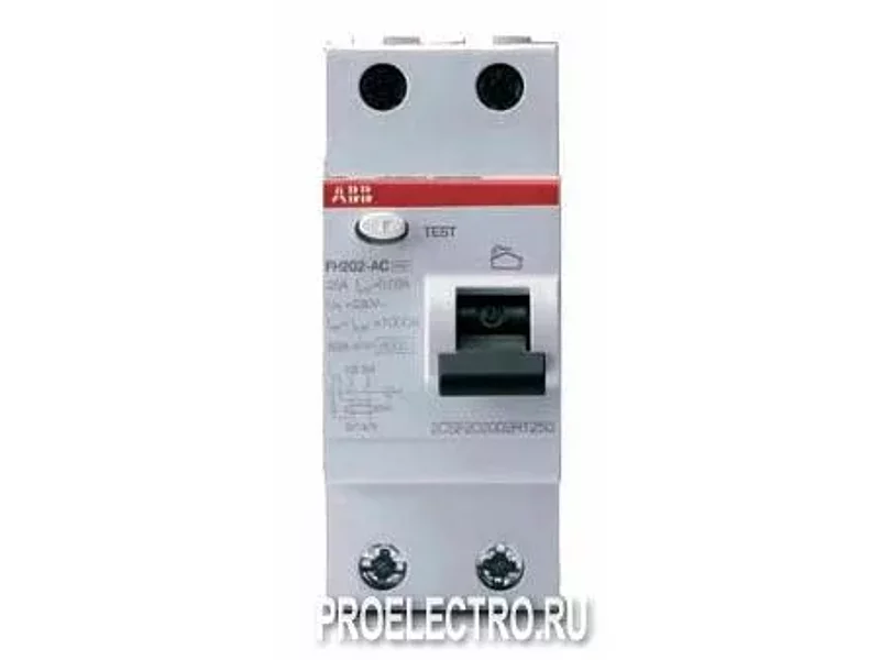 Выключатель дифф.тока УЗО (ВДТ) 4 полюса FH204 AC-25 30MA | ELC2CSF204004R1250