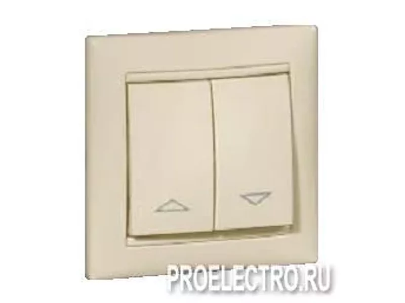 Переключатель Valena для рольставней, с механ.блокировкой, алюминий | 770104