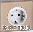 Лицевая панель розетки Celiane 2К+З немецкий стандарт, слон.кость | арт. 66252