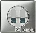 Лицевая панель информационной розетки Celiane RJ45, двойная, белый | арт. 68252