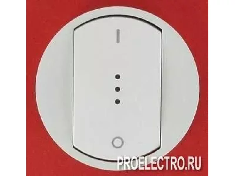 Лицевая панель 2P выключателя Celiane с подсветкой, слоновая кость | арт. 66219