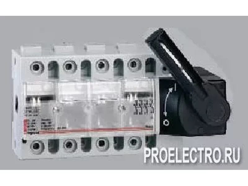 Выключатель-разъединитель Vistop 3P 100А рукоятка спереди, черная | арт. 22520