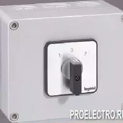 Выключатель PR21 2 полюса, 25А, боксовый 96х120 | арт. 27721 | Legrand
