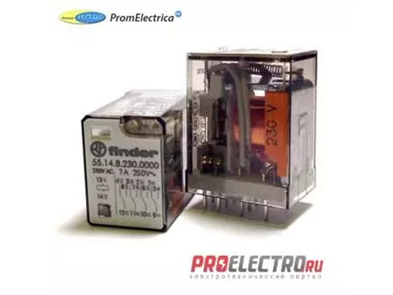 551490125000 Миниатюрные универсальные реле Finder, 7 Ампер, 12 Вольт DC