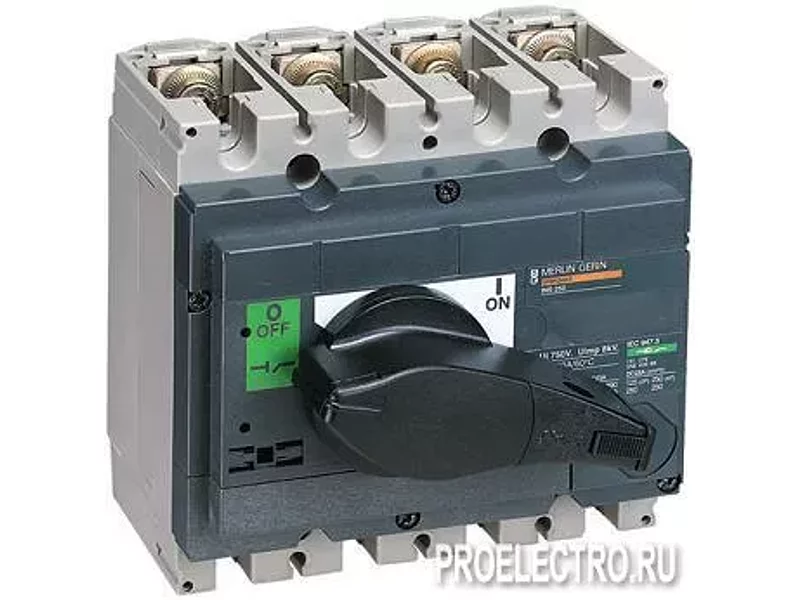 Выключатель-разъединитель INTERPACT INS250 4П | арт. 31107 Schneider Electric