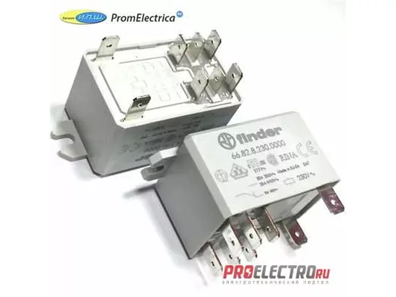 668290121000 Силовые реле Finder, 30 Ампер, 12 Вольт DC