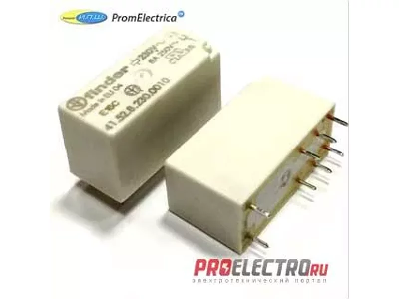 413190240010 Низкопроф реле для печатного монтажа Finder, 12 Ампер, 24 Вольт DC