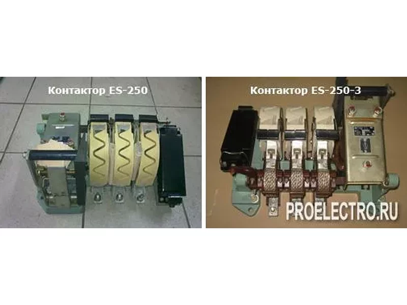 Контакторы ES-100, ES-160, ES-250, ES-400, ES-630