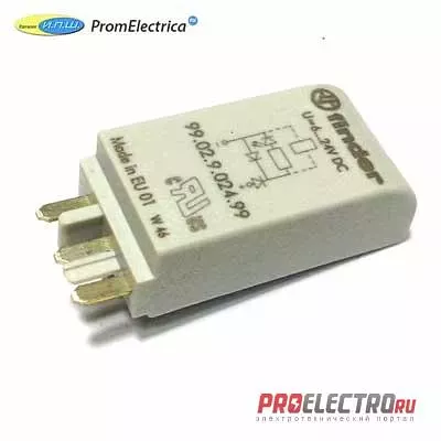 9902902499 - зеленый светодиод + диод (прямой полярности), 6-24 Вольт DC
