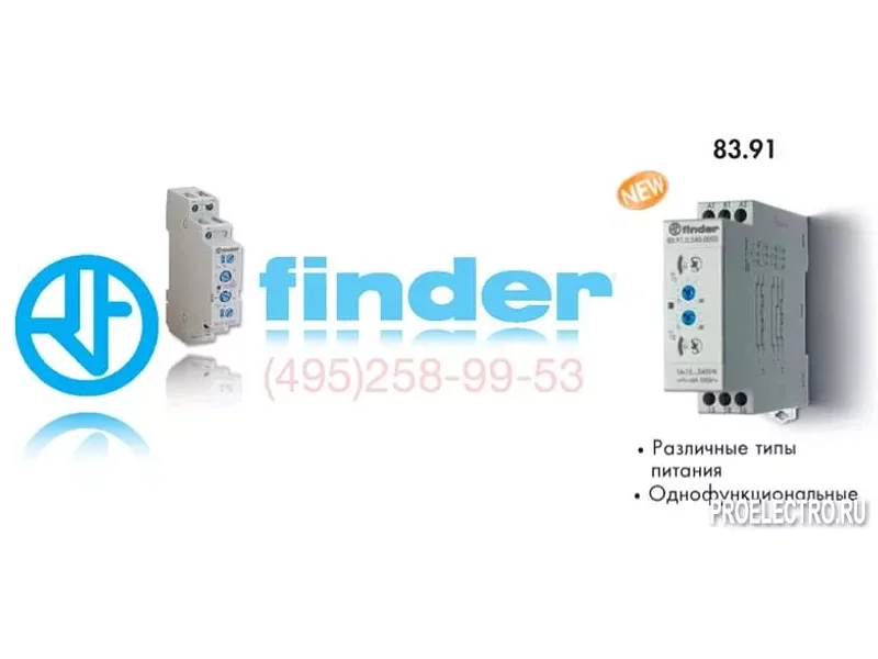 Реле Finder 83.91.0.240.0000 PAS Модульный таймер