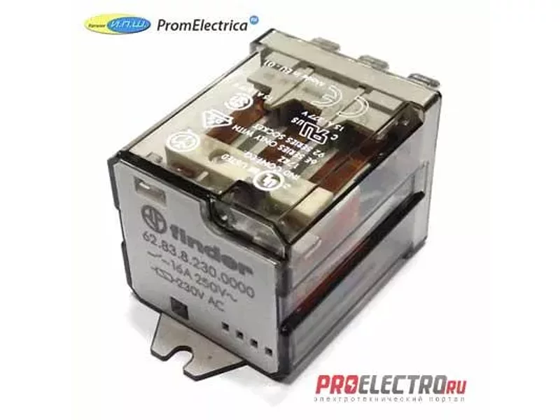 628382300309 Силовые реле Finder, 16 Ампер, 230 Вольт AC