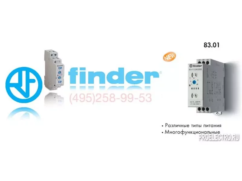 Реле Finder 83.01.0.240.0000 Модульный таймер