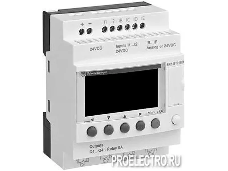 ZELIO LOGIC РЕЛЕ МОДУЛЬН 26ВХ/ВЫХ =12В | арт. SR3B261JD Schneider Electric