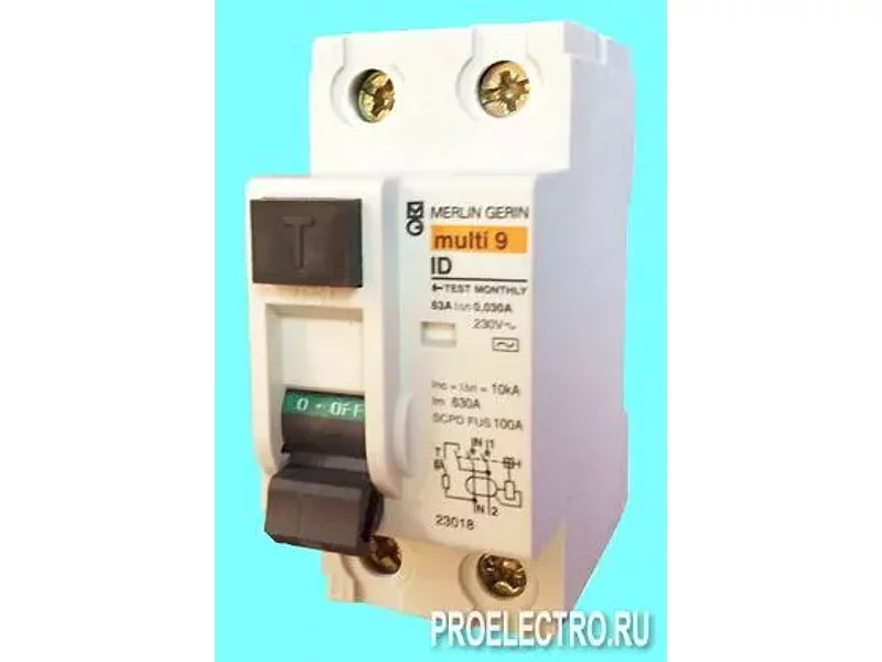 Диффеpенциальный выключатель нагрузки (УЗО) ID 2П 25A 300МА A | арт. 23356