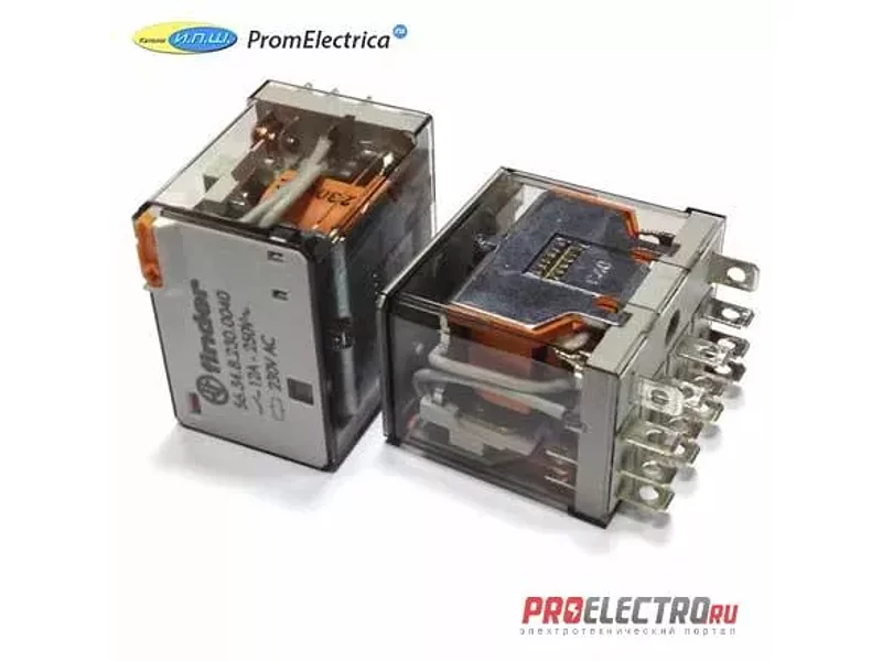 563491100040 Миниатюрные силовые реле Finder, 12 Ампер, 110 Вольт DC