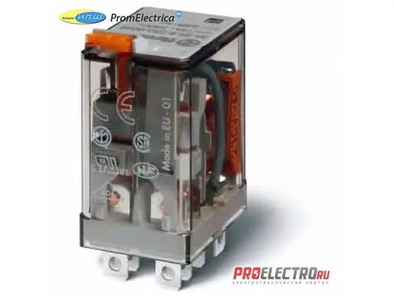 563282300054 Миниатюрные силовые реле Finder, 12 Ампер, 230 Вольт AC