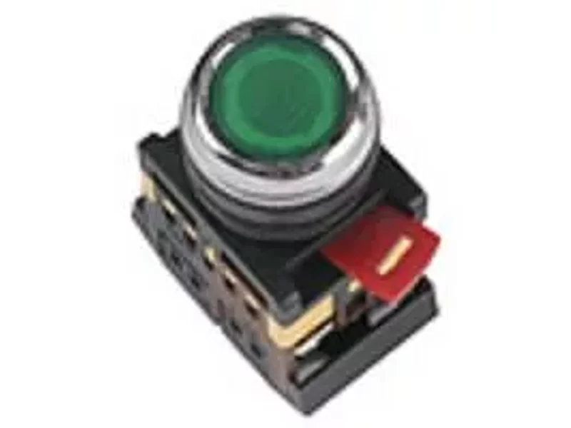 Кнопка ABLFS-22 желтый d22мм неон/240В 1з+1р ИЭК | арт. BBT30-ABLFS-K05