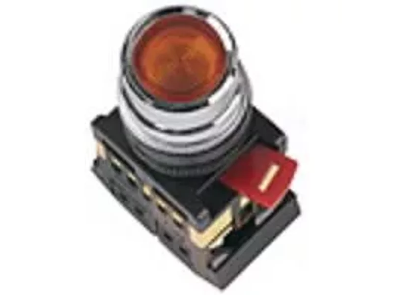 Кнопка ABLF-22 белый d22мм неон/240В 1з+1р ИЭК | арт. BBT10-ABLF-K01