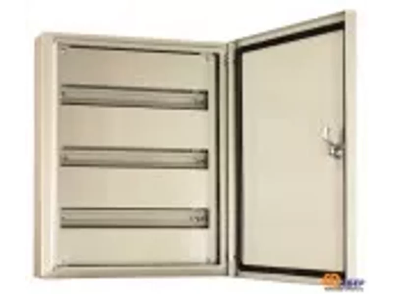 Металлокорпус электрощита ЩРН-54 IP31 540х440х120 с монтажной платой (ВхШхГ)
